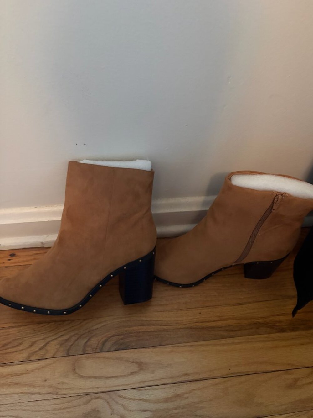 JD Williams Brown Block Heel Suede Boot size 10